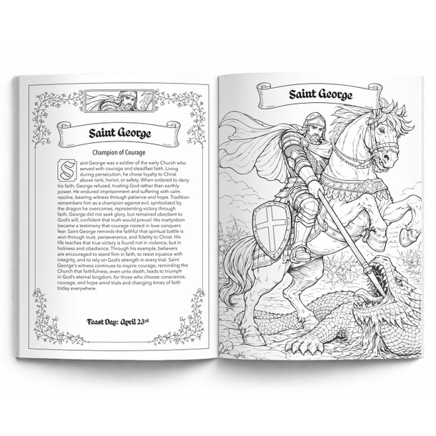 Catholic Saints Colouring Book - Little Scapular Press (Paperback)