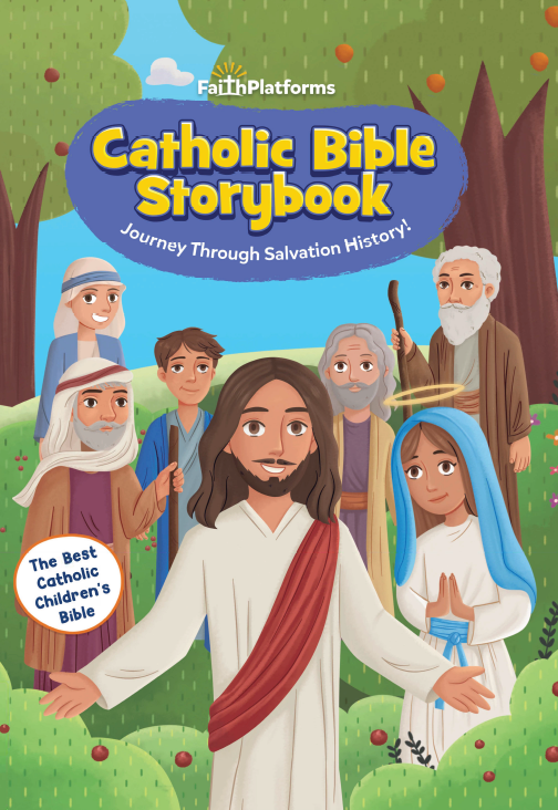 Catholic Bible Storybook: Journey Through Salvation History - Faith Platforms (Hardcover)