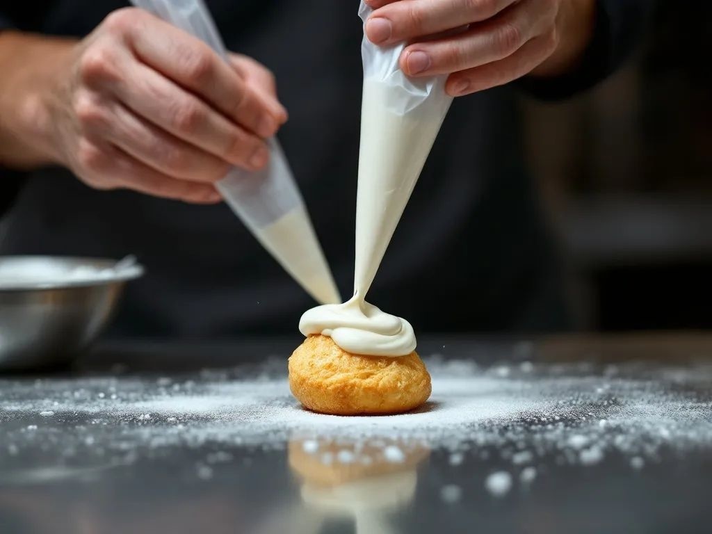 asamblare si prezentare profiterol