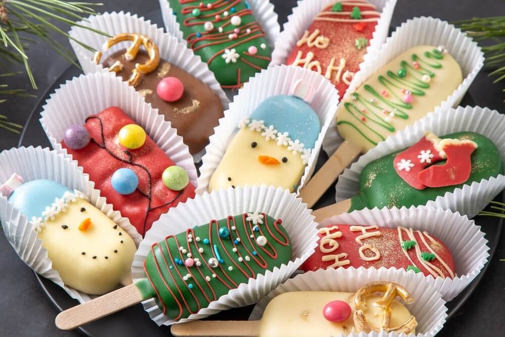 Arta decorării delicioaselor cakesicles (Craciun)