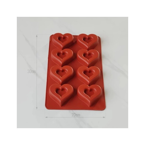Mulaj din silicon Inima (SAV22) - 18x28 cm