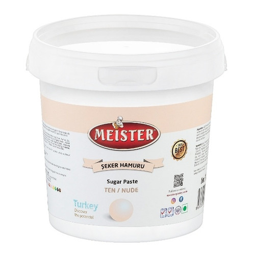 Pasta de zahar, Pasta de zahar - TEN (Culoarea pielii) - 1 kg - Meister, tomvalk.ro