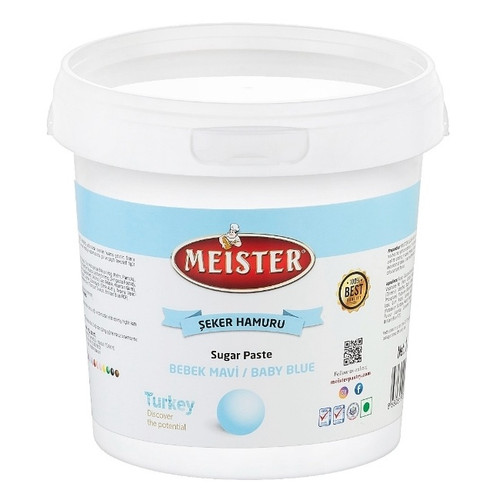 Pasta de zahar - ALBASTRU DESCHIS - 1 kg - Meister