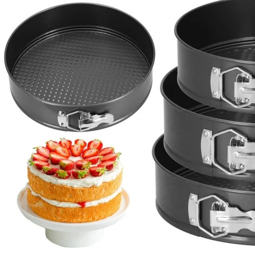 Set 3 forme tort rotunde - 22 cm - 24 cm - 26 cm