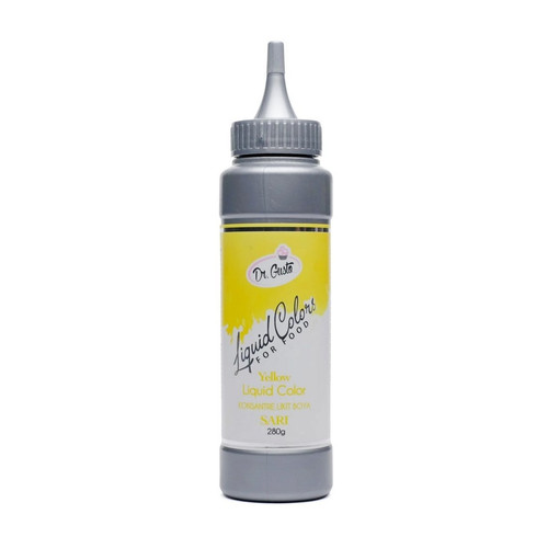 Colorant alimentar lichid pe baza de apa - Dr. Gusto - Galben - 280 gr