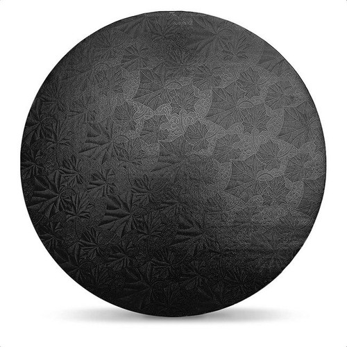 Cake drum rotund Negru - 35 cm - pachet 5 buc.
