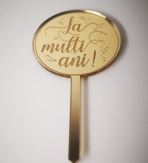 Set 10 cupcake topper La multi ani RGn