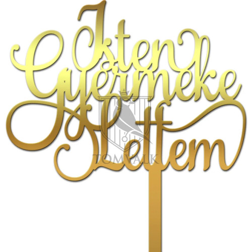 Botez, Cake topper Isten gyermeke lettem C, tomvalk.ro