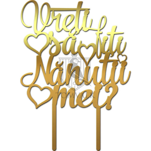 Cake topper Vreti sa fiti nanutii mei