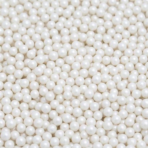 Perle din Orez Expandat 5 mm - ALB SIDEFAT - 0,5 kg, Dobryk