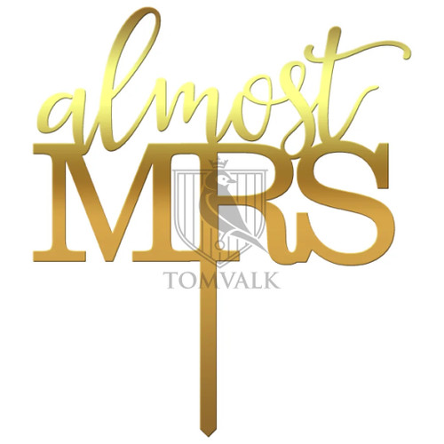 Topper pentru tort Almost Mrs