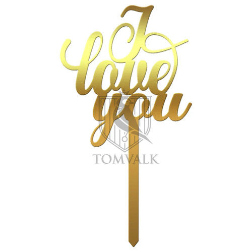 Topper pentru tort I Love You II