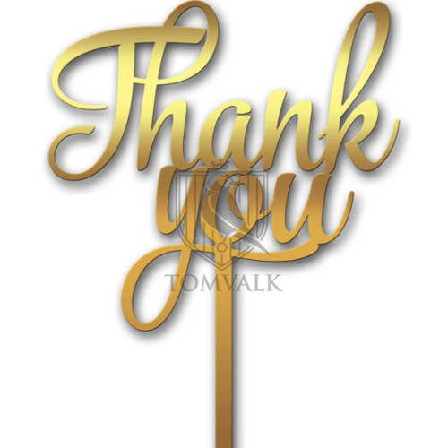 Topper pentru tort Thank you