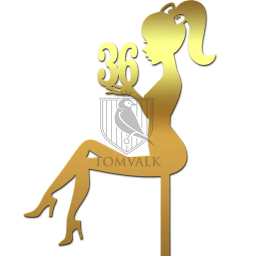 Cake Topper Sitting lady Vn