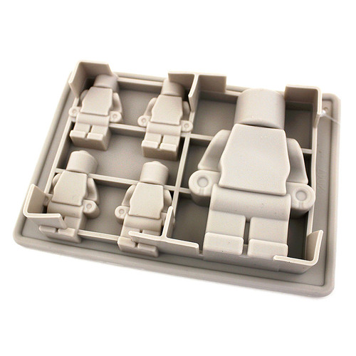 Mulaj din silicon - Robotei Lego cu 5 cavitati
