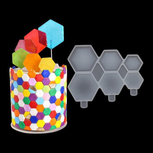 Mulaj silicon Lolipop - Hexagon