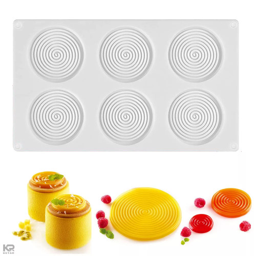 Forma de silicon Spirala cu 6 cavitati