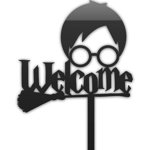 Topper Halloween, Topper tort Halloween „Welcome”, tomvalk.ro