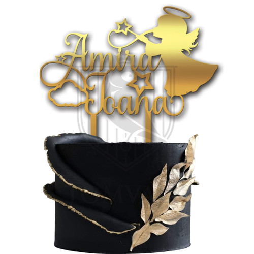 Topper tort personalizat pentru botez Inn