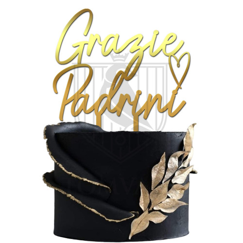 Topper pentrun tort Grazie Padrini