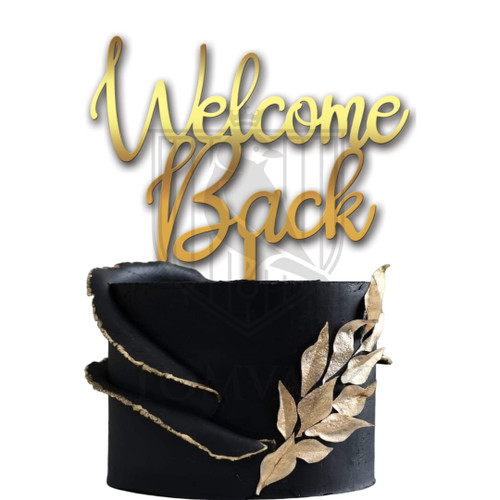 Topper pentru tort Welcome back