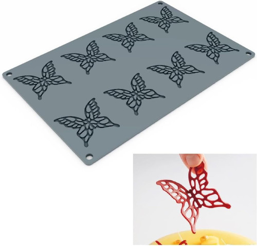 Forma din silicon Fluturi filigran - 8 cavitati