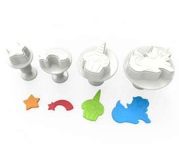 Set 3 decupatoare cu ejector - Unicorn