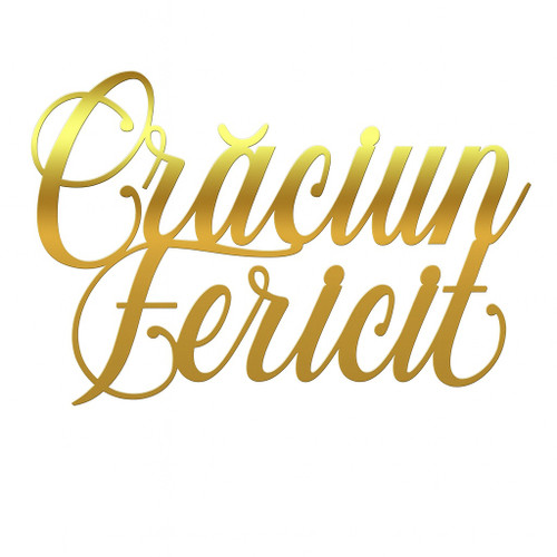 Cake topper Crăciun Fericit FP2