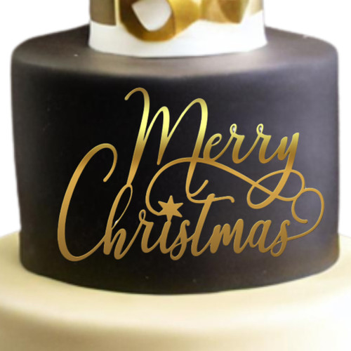 Cake topper Merry Christmas FP2