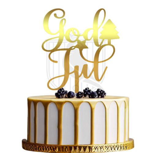 Topper pentru tort God Jul