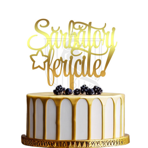 Topper pentru tort Sarbatori Fericite II