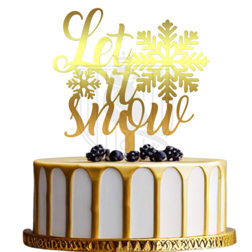 Topper pentru tort Let it snow II