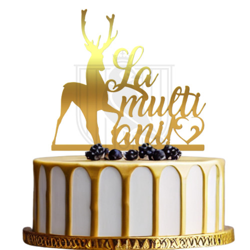 Topper pentru tort La multi ani RiS