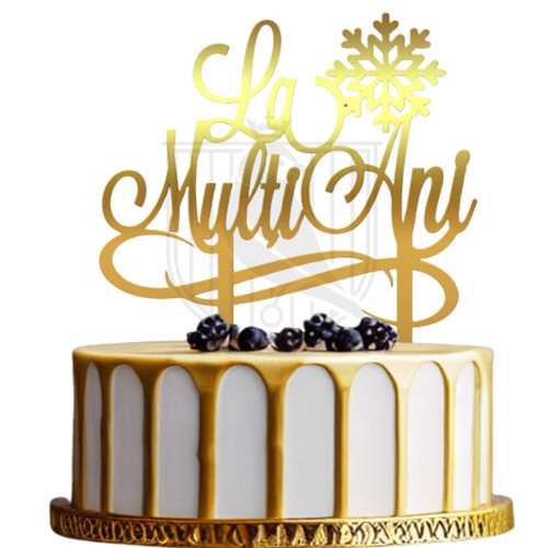 Topper pentru tort La multi ani SiS