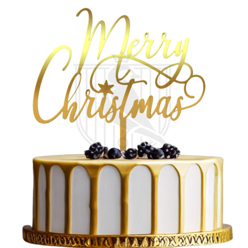 Topper pentru tort Merry Christmas Sws