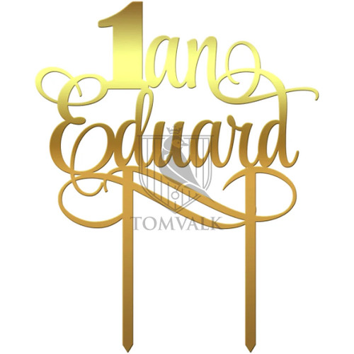 Cake topper personalizat Nume VI