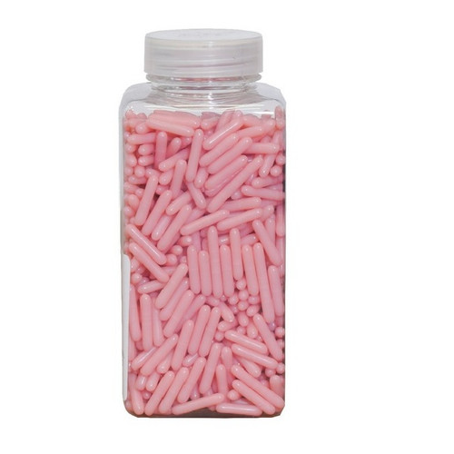 Drajeuri decorative sugar rods - Roz deschis - Dr Gusto - 250g