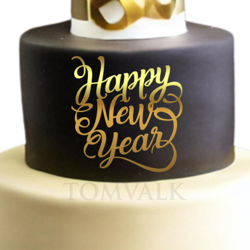 Cake topper Happy new year FP