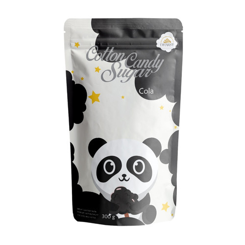 Zahar pentru vata pe bat - Negru - Aroma de Cola - Dharst - 0,3 kg