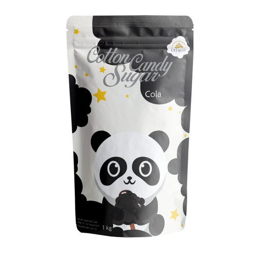 Zahar pentru vata pe bat - Negru - Aroma de Cola - Dharst - 1 kg