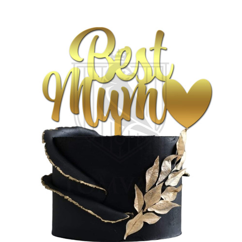 Topper pentru Tort Best Mum - Un Omagiu Adorabil pentru Cele Mai Speciale Mame