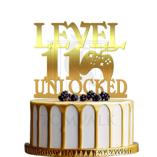 Topper pentru Tort - Level Unlocked