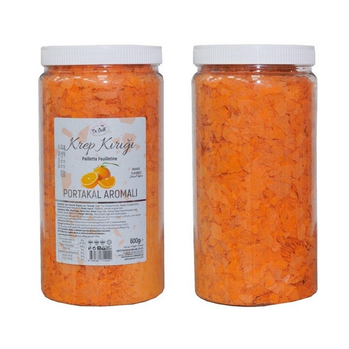 Fulgi crocanți / Paillet Feuilletine cu aromă de portocale, 600 g  Dr. Gusto