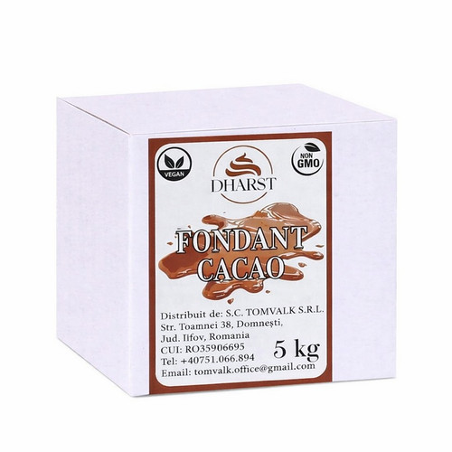 Fondant cacao pentru glazurat amandine  5 kg - Yam