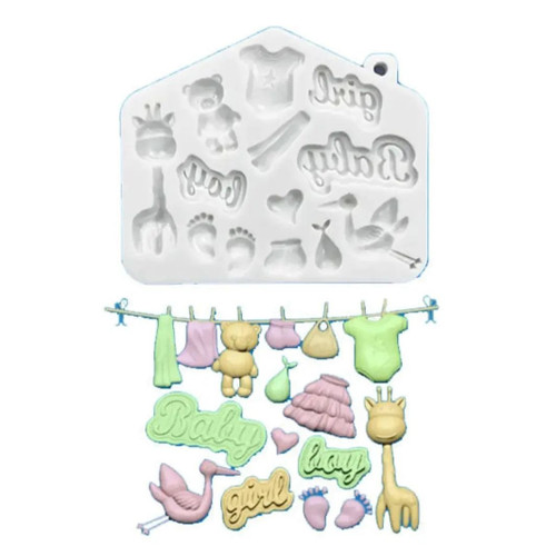 Viva.z, Mulaj din silicon Botez Baby Boy/Girl – T12133, tomvalk.ro