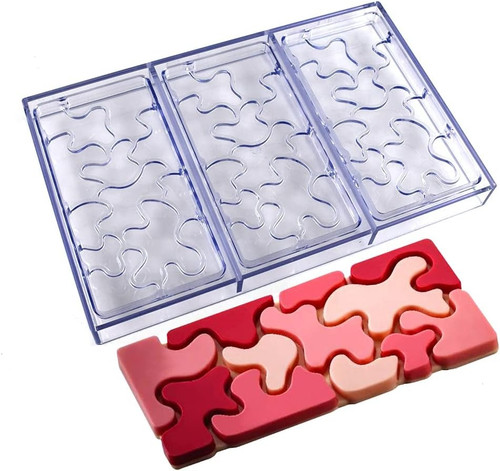 Forma din policarbonat pentru tablete de ciocolata - Puzzle - T05270