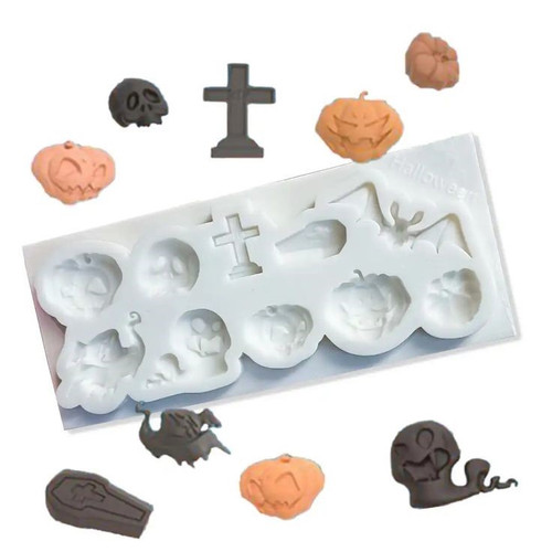 Viva.z, Forma de silicon cu 10 alveole - Halloween - T13217, tomvalk.ro