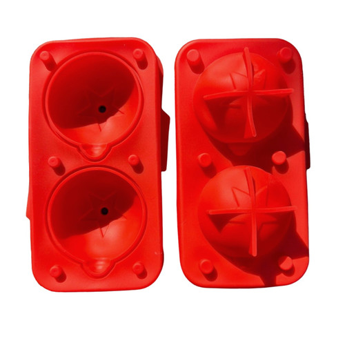 Forme pentru brioșe și prăjituri, Forma de silicon pentru globuri Craciun 3d cu stelute - T13167, tomvalk.ro