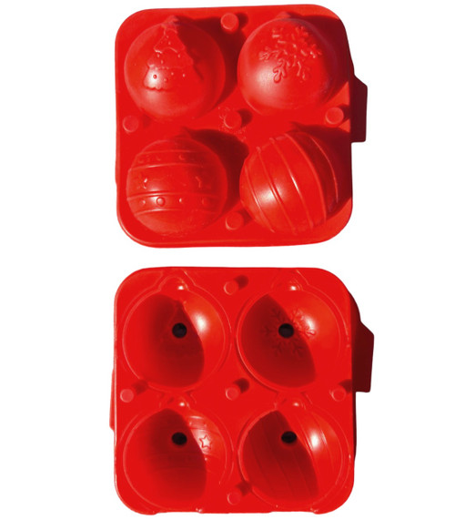 Forma de silicon pentru globuri Craciun 3d cu 4 modele diferite- T13163