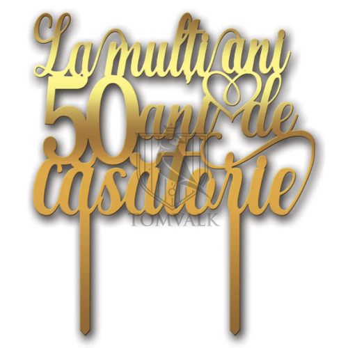 Topper tort aniversare casatorie LmC